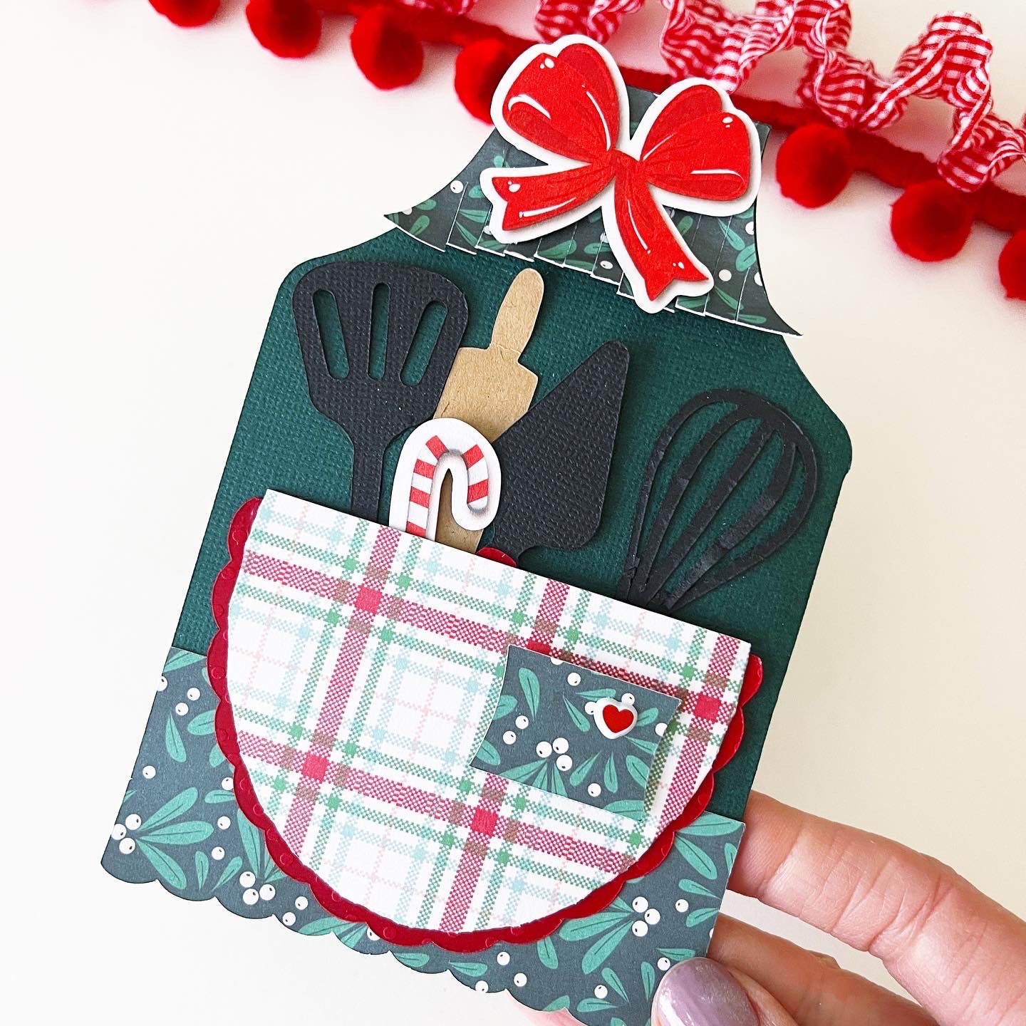 shaped apron card svg files for baker