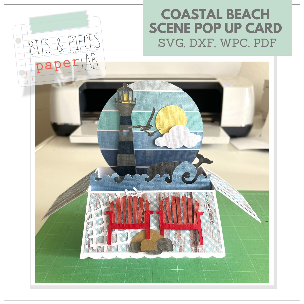 pop-up box card tutorial and svg files for handmade card