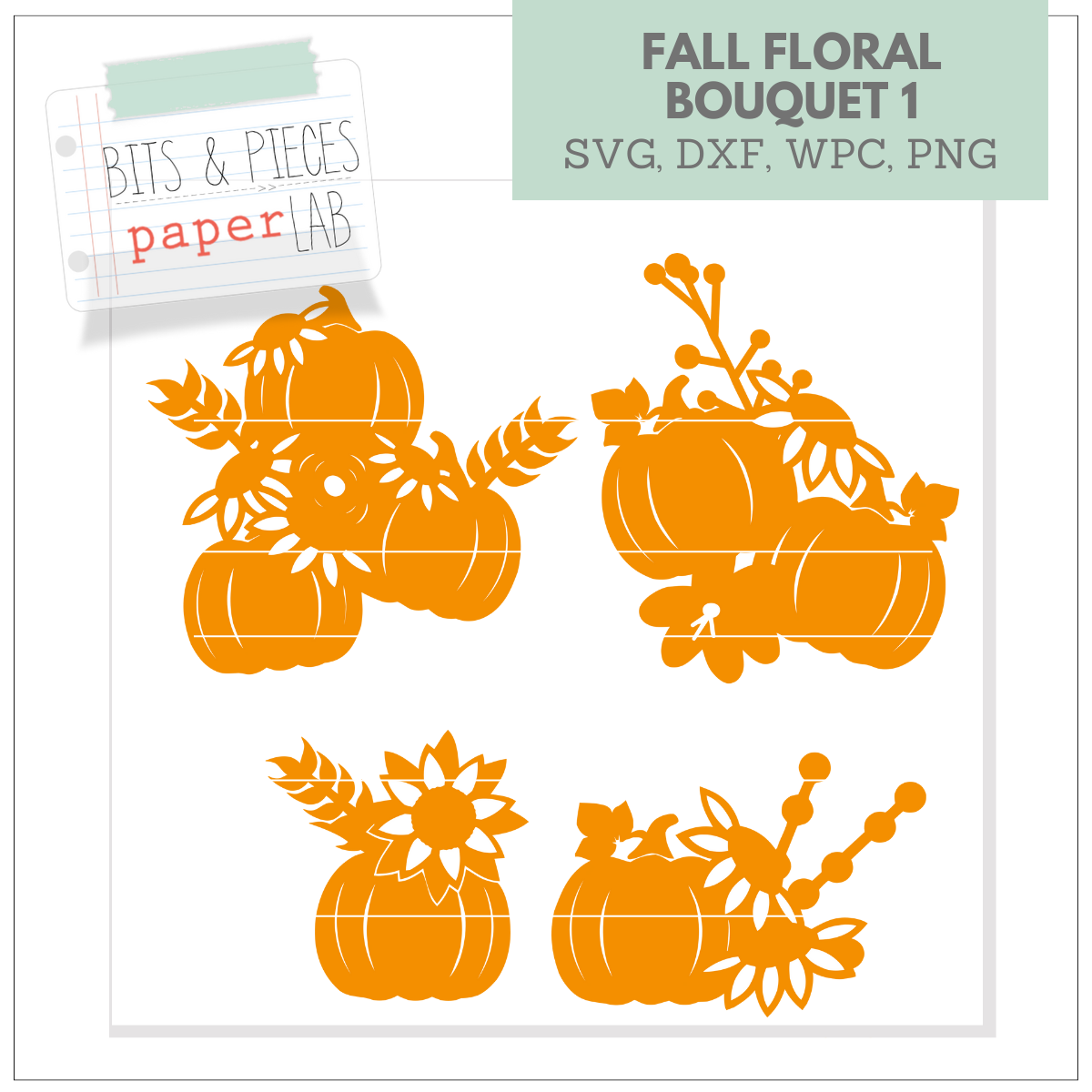 FALL FLORAL BOUQUET 1 SVG SET