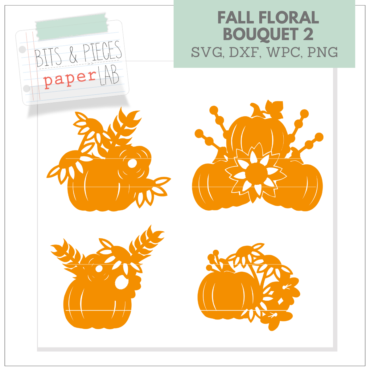 FALL FLORAL BOUQUET 2 SVG SET