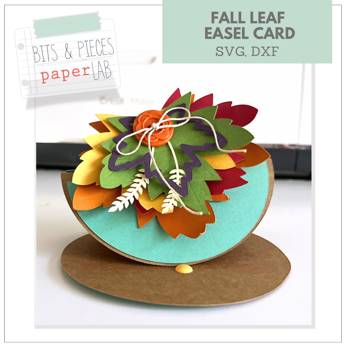MAPLE LEAF EASEL CARD SVG