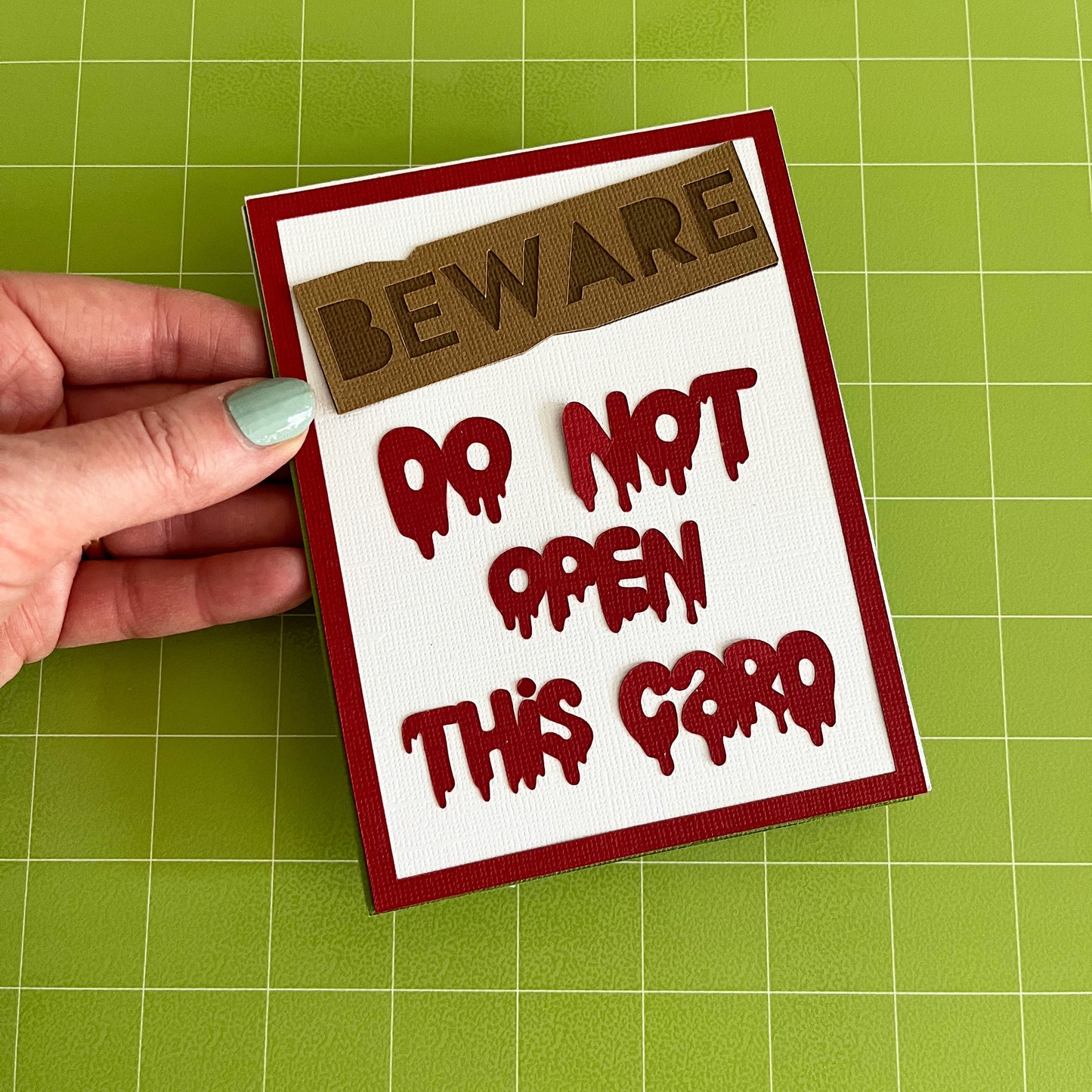 monster face halloween card files for Cricut and Silhouette