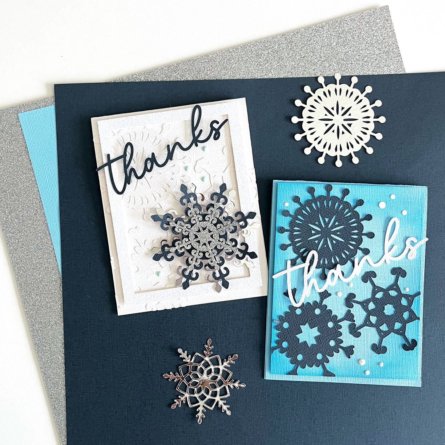 Doodle Snowflakes SVG Set