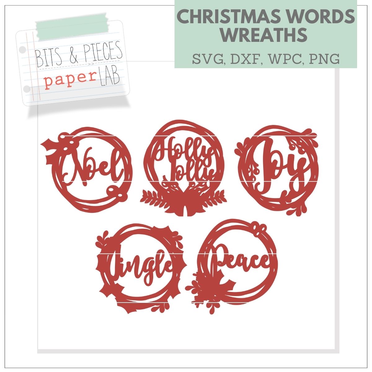 Christmas Wreath SVG set