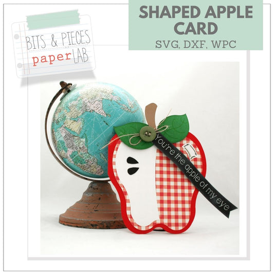 Apple Shaped Card SVG
