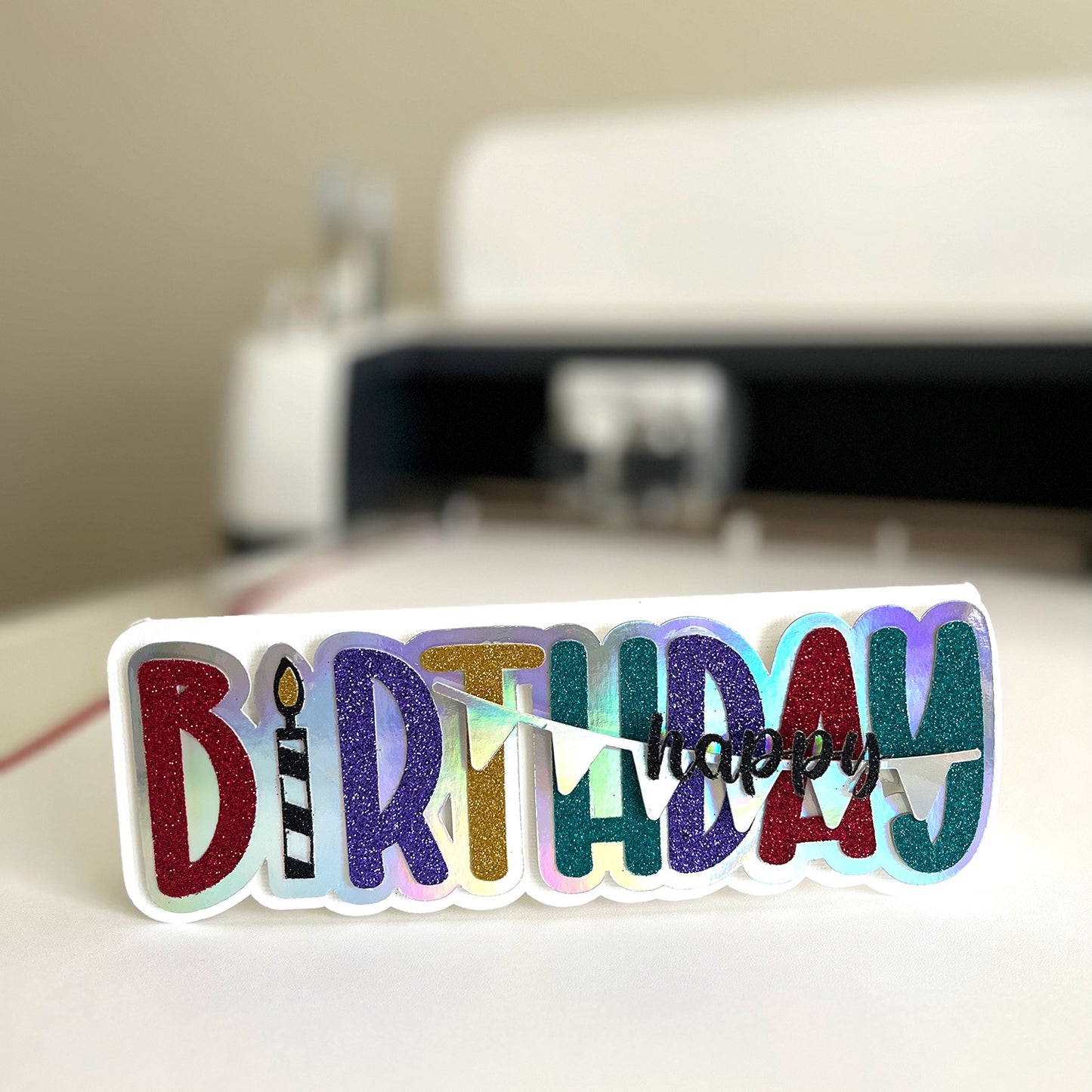 Slimline Birthday Card SVG