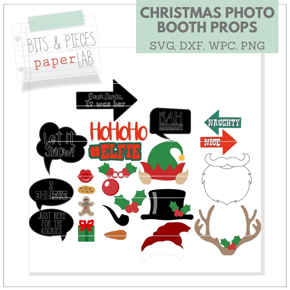 CHRISTMAS PHOTO BOOTH SVG SET