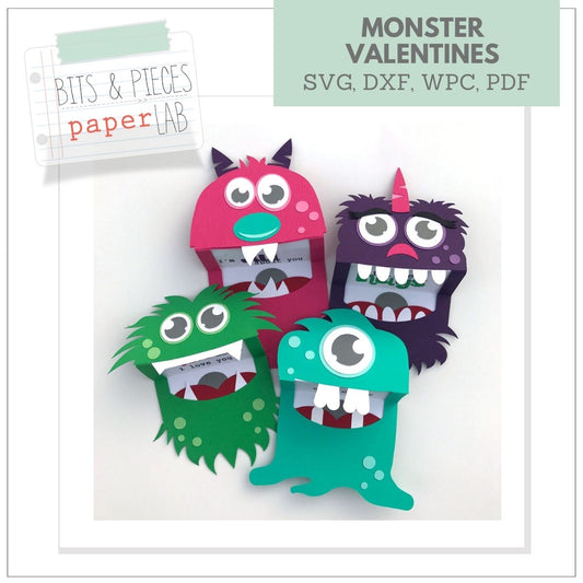 monster valentines SVG files