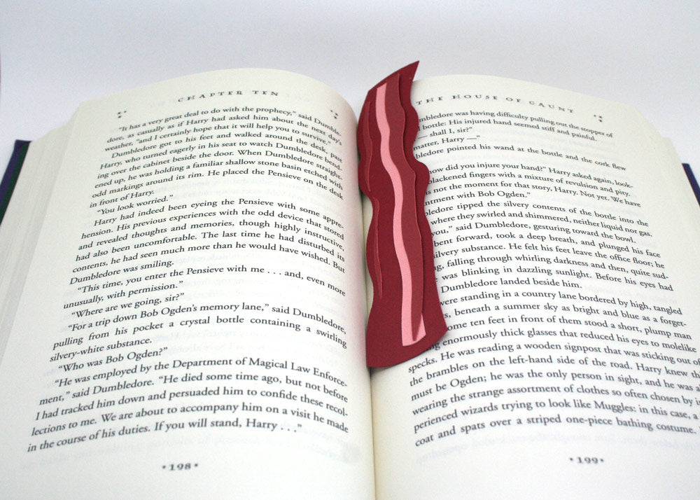 Paper Bacon Bookmark SVG Freebie