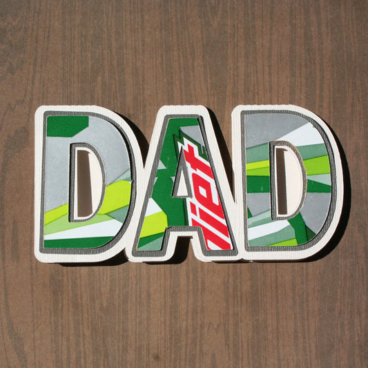 recycled paper father's day card