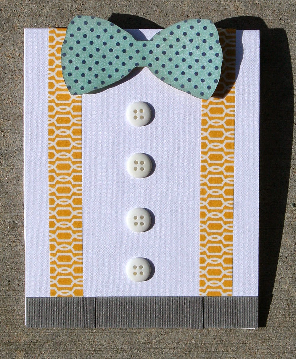 washi tape suspenders Father's Day card