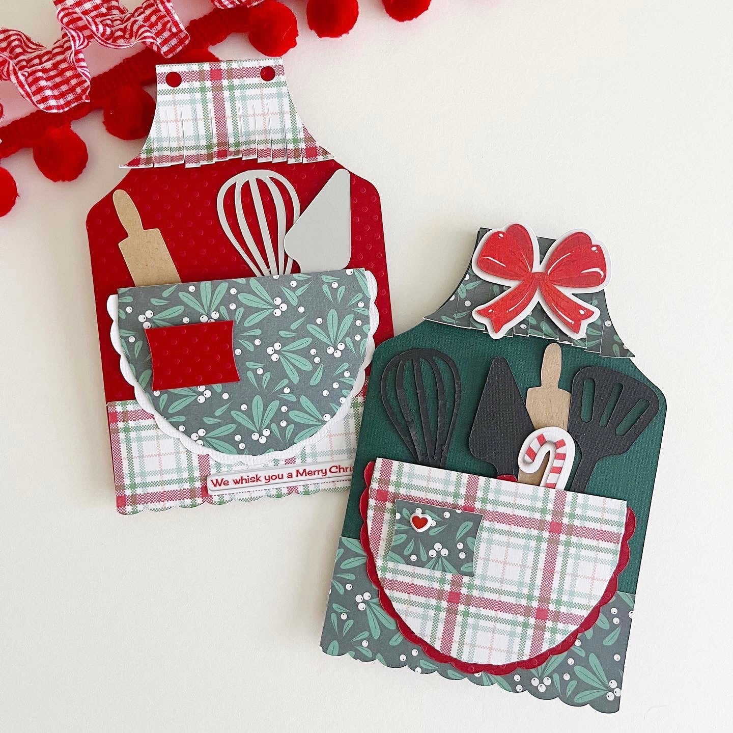 shaped apron card svg files for baker svg files for Christmas