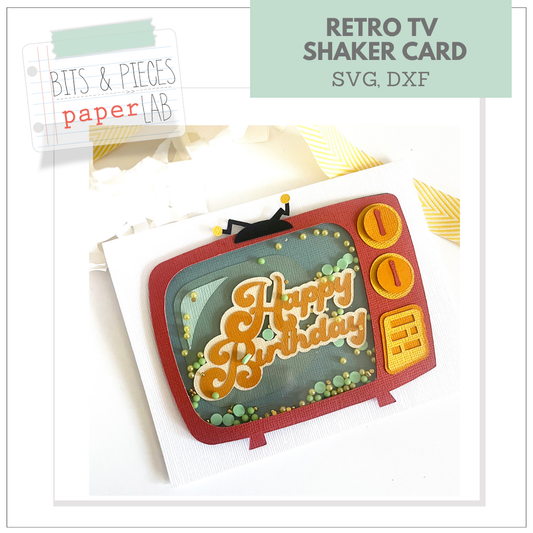 handmade shaker card files for Cricut masculine card idea