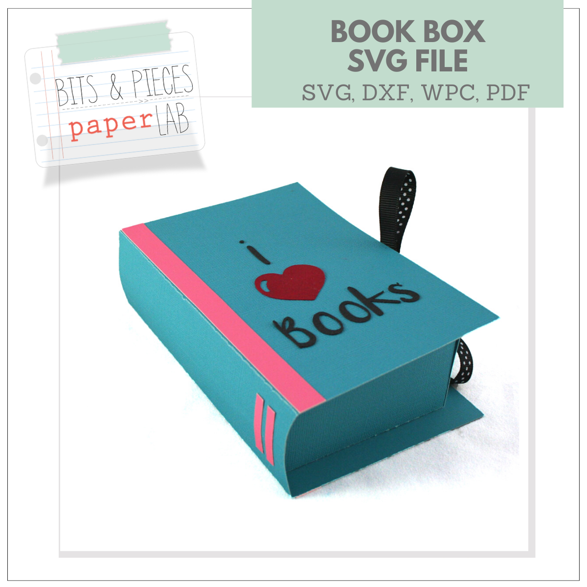 BOOK BOX DIMENSIONAL SVG