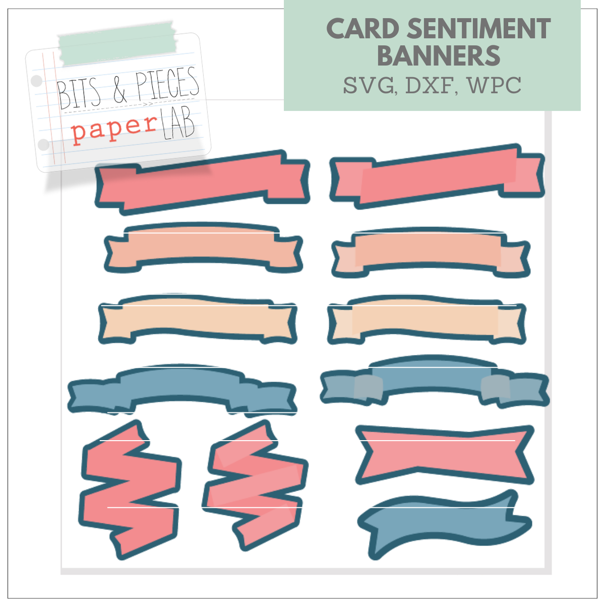 CARD SENTIMENT SVG SET