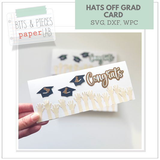 svg files for a graduation card with Cricut