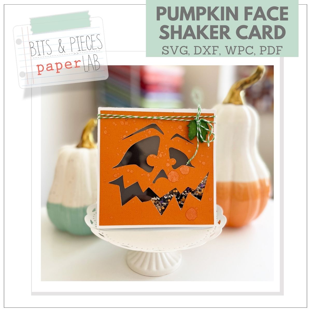 Halloween Card Files for Cricut Halloween Shaker Card