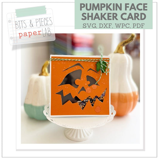 Halloween Card Files for Cricut Halloween Shaker Card