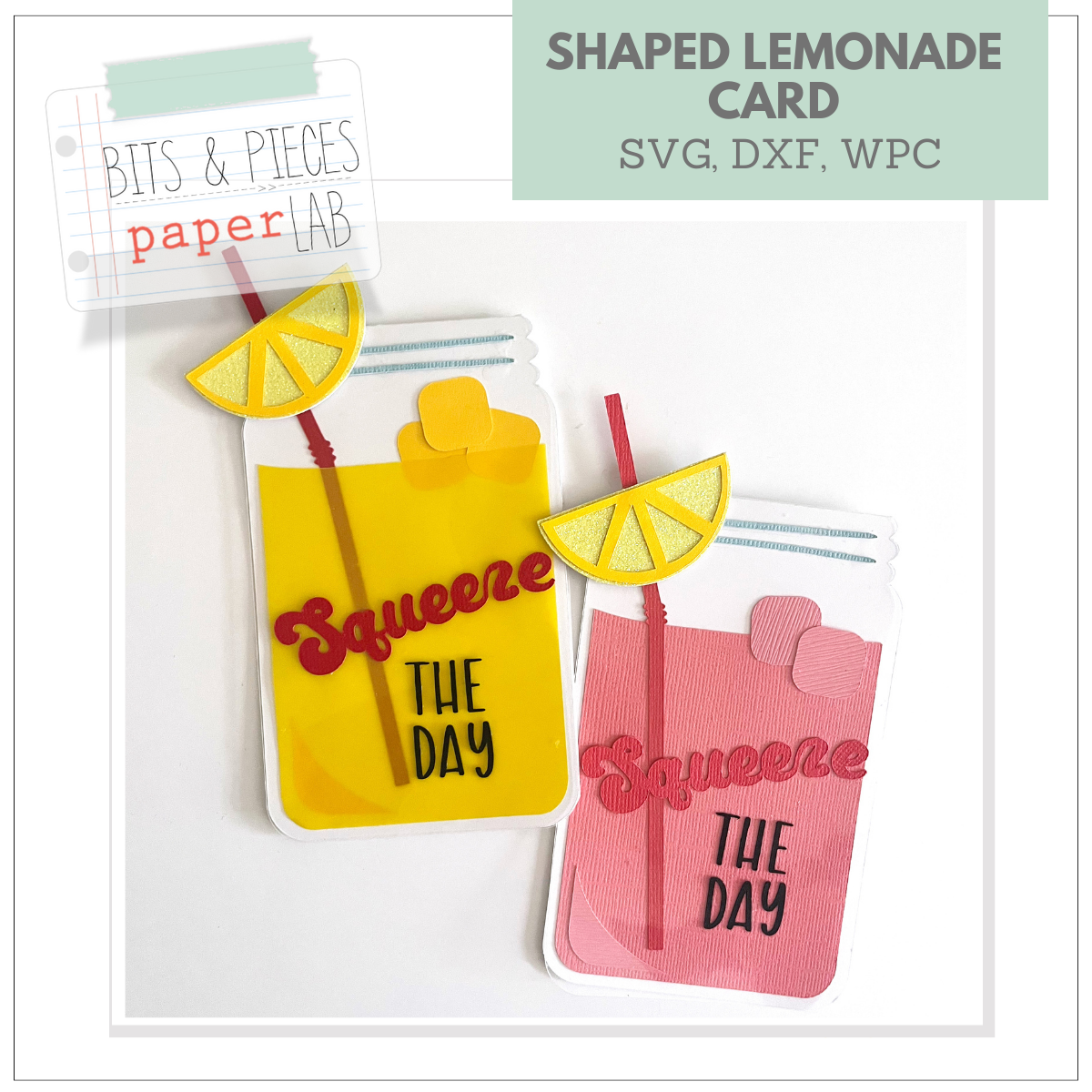 Shaped Lemonade Card SVG