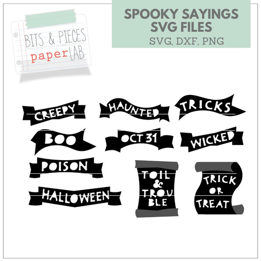 handmade halloween card SVG