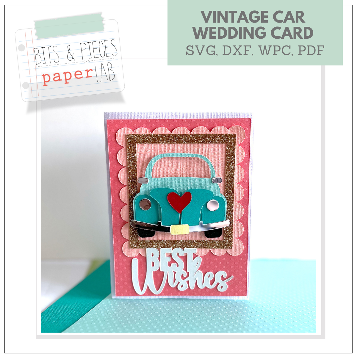 love bugs svg handmade card