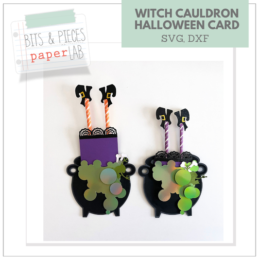 Halloween Card SVG for Halloween Party invite or Halloween classroom treats