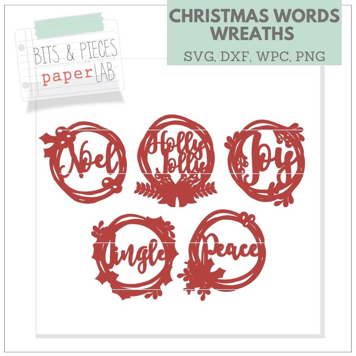 Christmas Wreath SVG set 