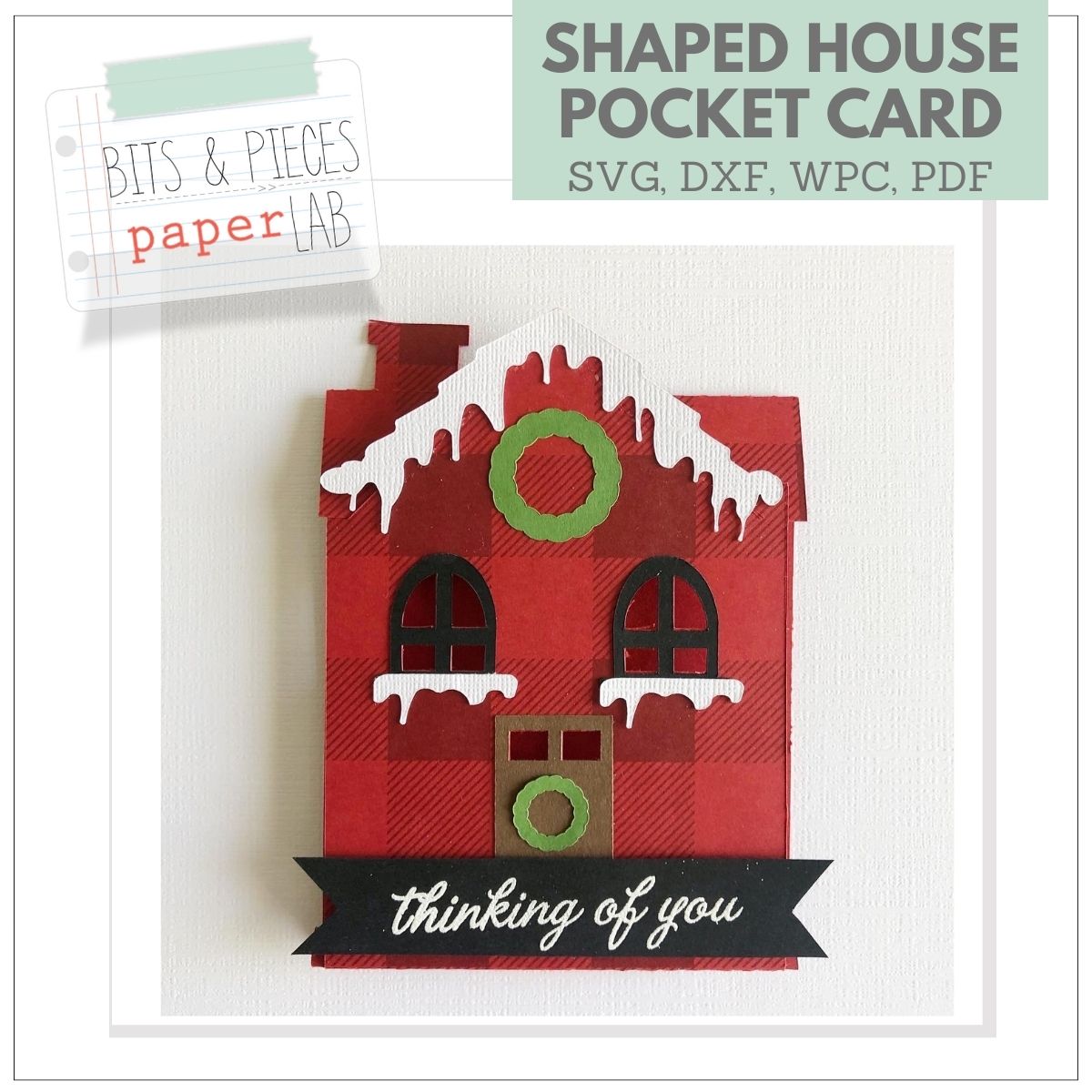 House Shaped Card SVG